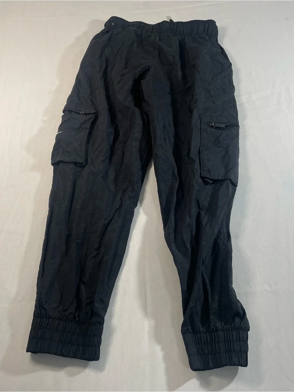 Nike Black Kids Cargo Joggers with Elastic Cuffs